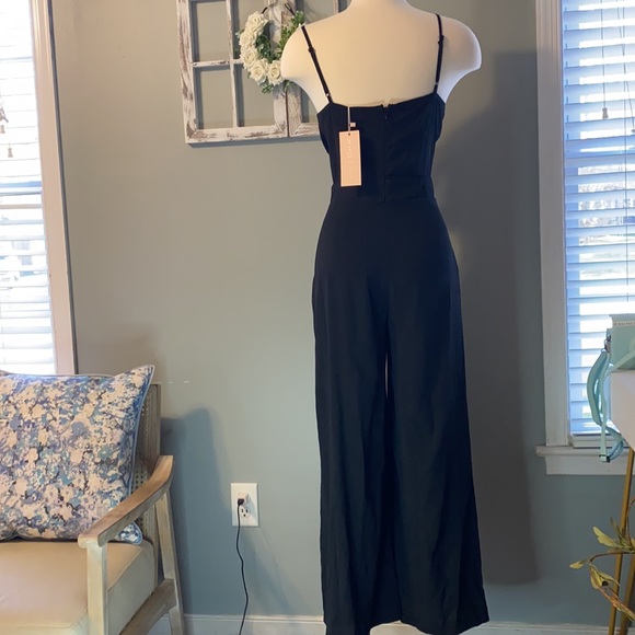 WHO I AM Black Jumpsuit Size 6 - Picture 3 of 11